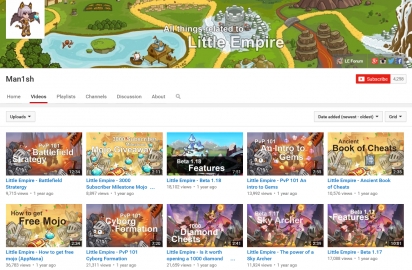 Little Empire YouTube videos page